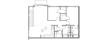 2 bed 2 bath A floor plan at Stonebridge Villas Apartments, Minot, ND, 58703