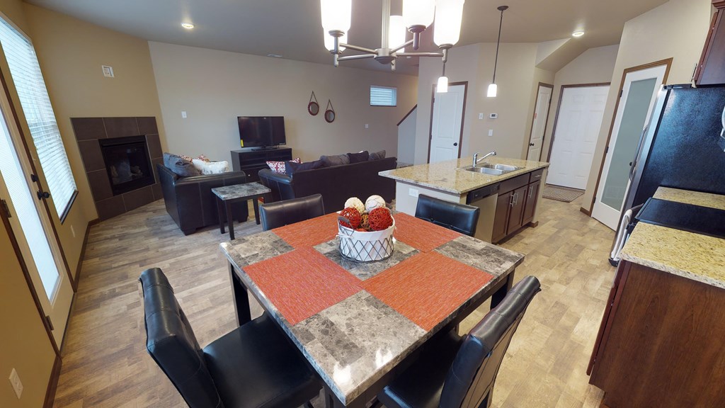 dining table, dining room