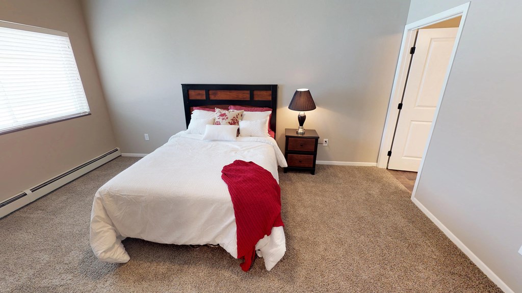 bedroom with bed and nightstand