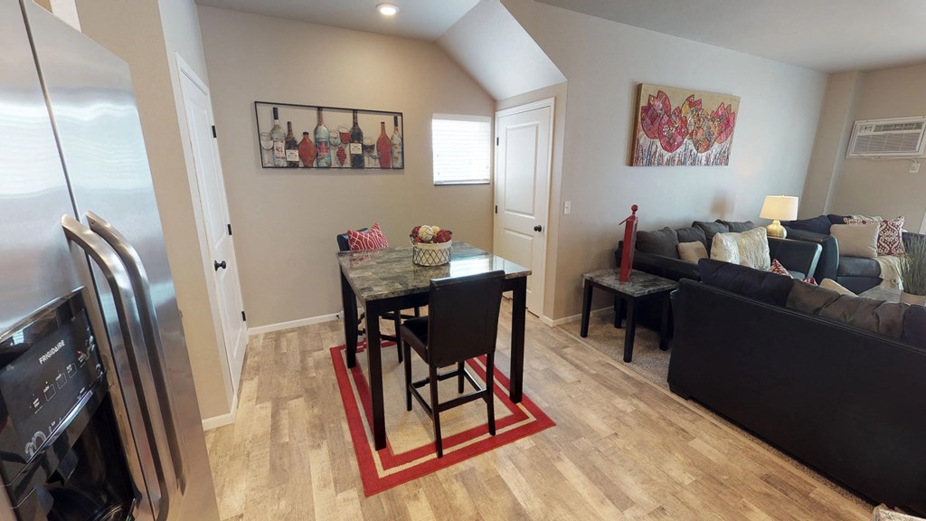 dining room, moorhead apartment