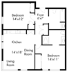 2BR - D (2 bed/2 bath)