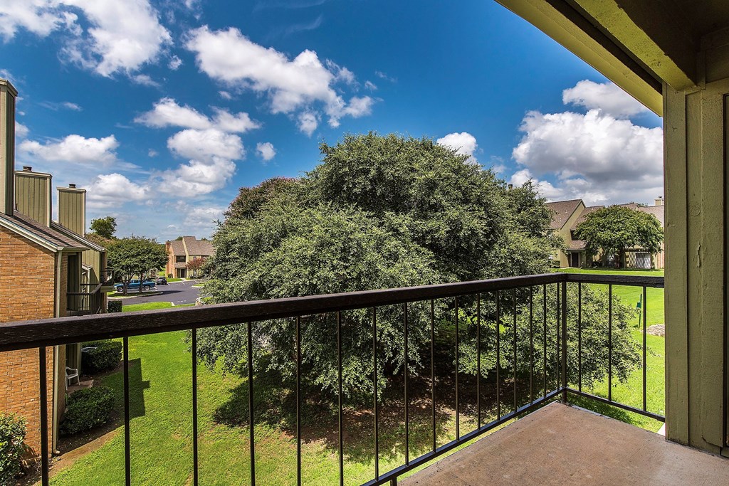 balcony view from one of the units
