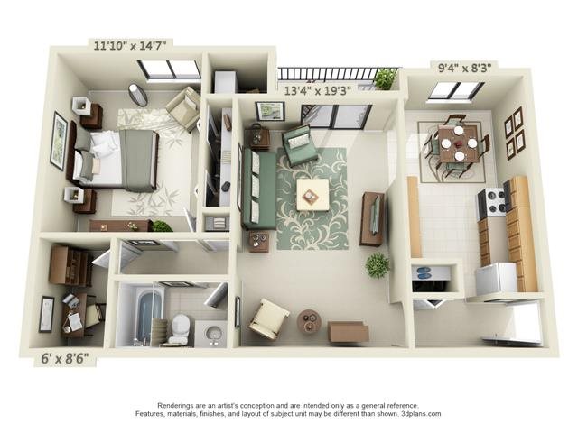 Floor Plans Of Spanish Gardens Apartments In Rochester Ny