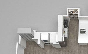 1 Bed 01 Floor Plan 1 Bed 01 Floor Plan at 1001 South State, Chicago, 60605