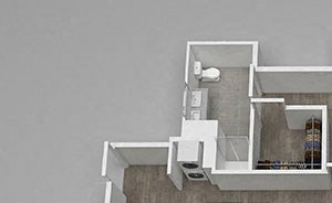 2-Bed-02 Floor Plan 2-Bed-02 Floor Plan at 1001 South State, Chicago