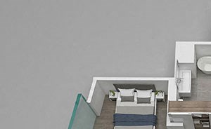 2-Bed-08 Floor Plan 2-Bed-08 Floor Plan at 1001 South State, Chicago, Illinois