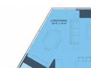 Three Bedroom 08 Floor Plan Three Bedroom 08 Floor Plan at 1001 South State, Chicago, 60605