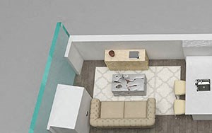 Studio Floor Plan Studio Floor Plan at 1001 South State, Chicago, IL, 60605