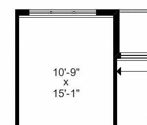 One bedroom, one bathroom apartment layout at Bayview Gardens in White Rock, BC