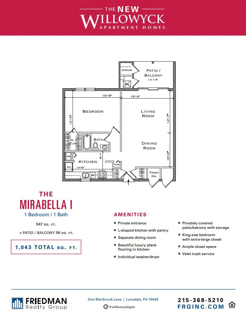 Mirabella I Floor Plan