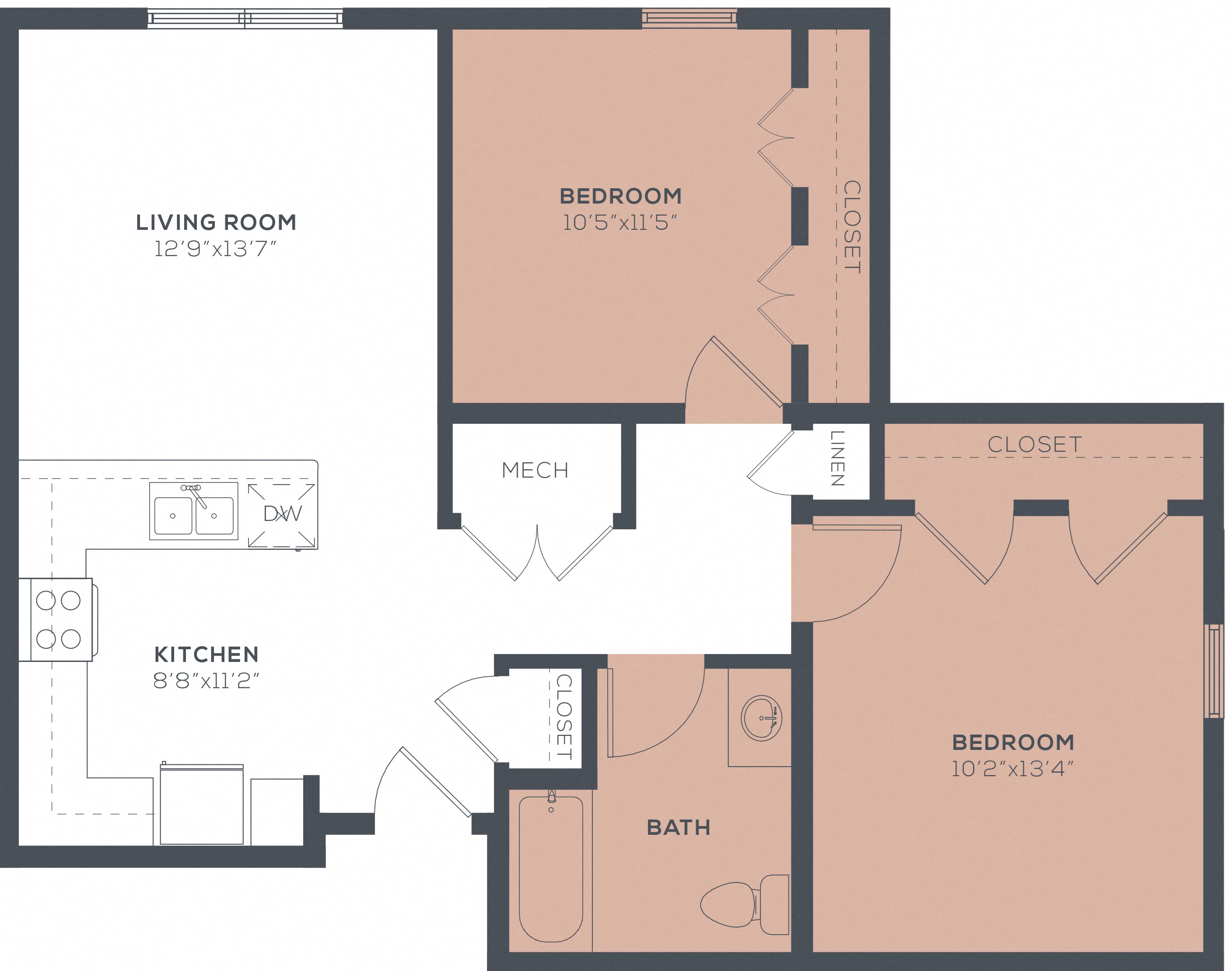 2B Floor Plan 3