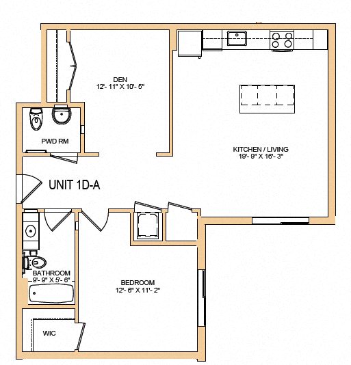 1 Bedroom Den
