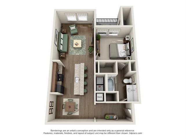 The Blue Devil Floor Plan 1