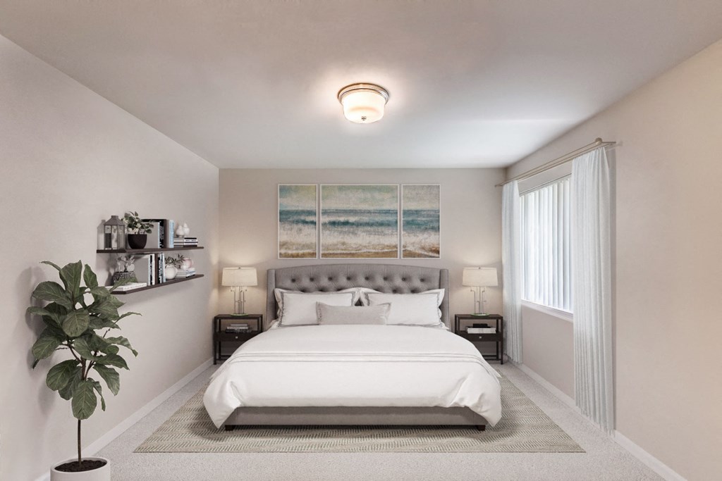 Cozy bedroom at Island Homestead