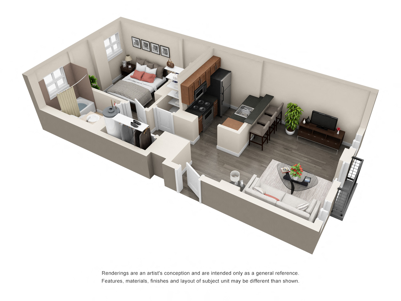 1x1 B Post Alley Court, Seattle WA