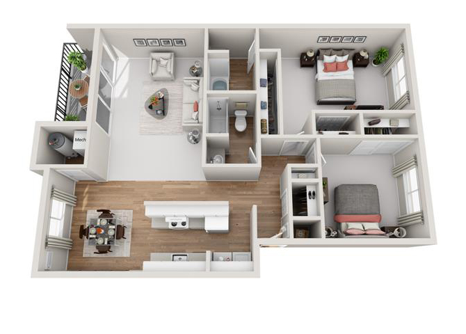 2 Bedroom 2 Bath