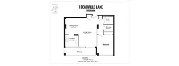 1 bedroom with one bathroom