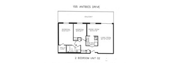 Two bedrooms with one bathroom