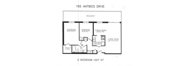 Two bedrooms with one bathroom patio
