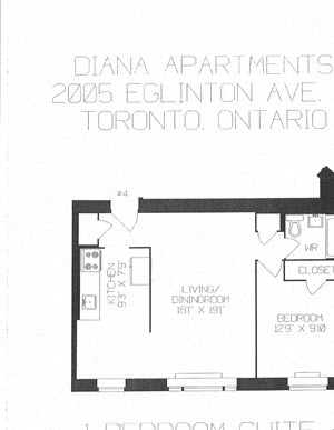 1 bedroom with one bathroom