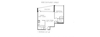 One bedroom with one bathroom park view