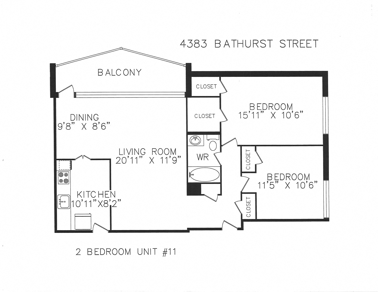4383 Bathurst Street Studio-3 Beds Apartment for Rent - Photo Gallery 19