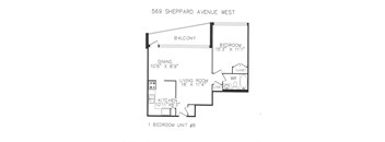 One bedroom with one bathroom park view