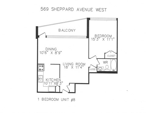 569 Sheppard Avenue West 1-3 Beds Apartment for Rent - Photo Gallery 10