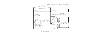 Two bedooms with one bathroom ground floor