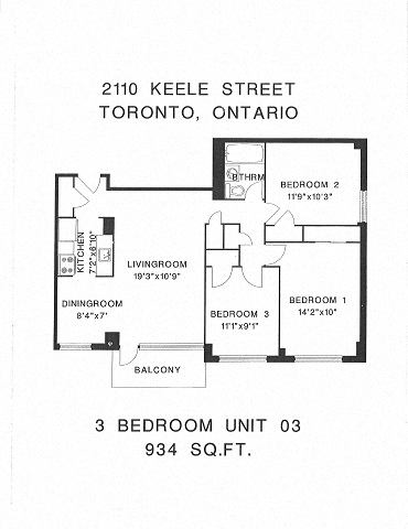 2110 Keele Street Studio-3 Beds Apartment for Rent - Photo Gallery 12
