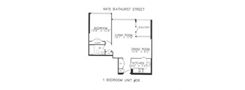 One bedroom with one bathroom