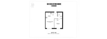 1 bedroom, 1 bathroom (no balcony)