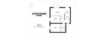 2 bedroom, 1 bathroom with a balcony