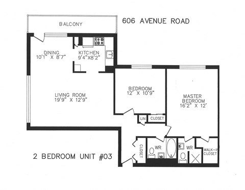 606 Avenue Road 1-3 Beds Apartment for Rent - Photo Gallery 14