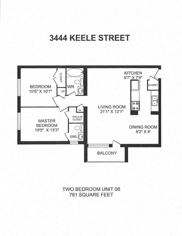 2 bedroom with 1 1/2 bathroom