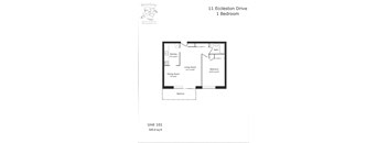 1 bedroom, 1 bathroom with a balcony