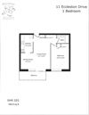 1 bedroom, 1 bathroom with a balcony