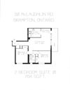 2 bedroom, 1 bathroom , balcony