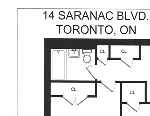 Two bedroom with one bathroom B