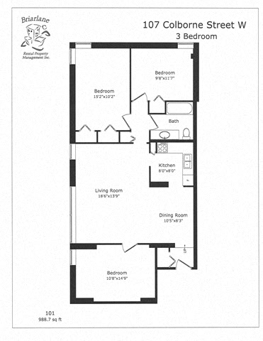 107 Colborne Street West Studio-3 Beds Apartment for Rent - Photo Gallery 7