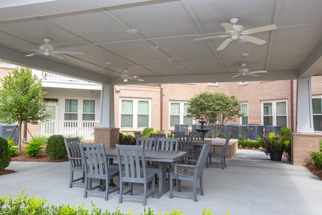 Covered patio at Legacy at Walton Green, Augusta, GA