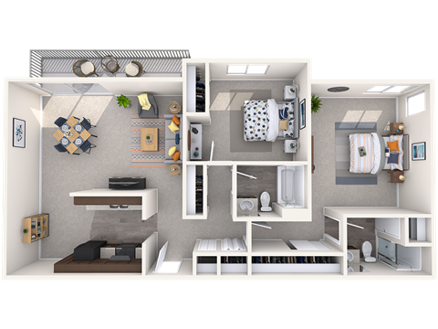 Hampton Floor Plan Central Park East|Hampton|2x2 at Central Park East, Washington, 98007