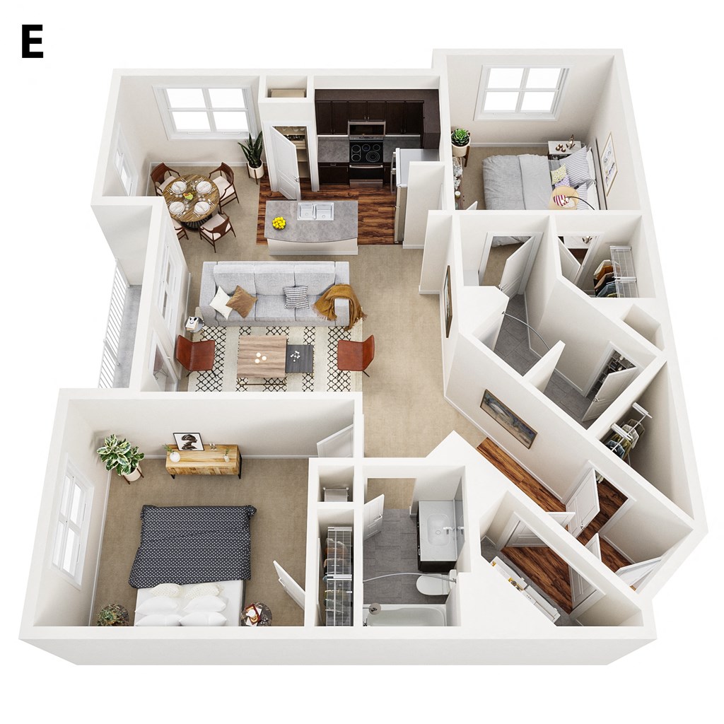 a view of the living room from the top of the house