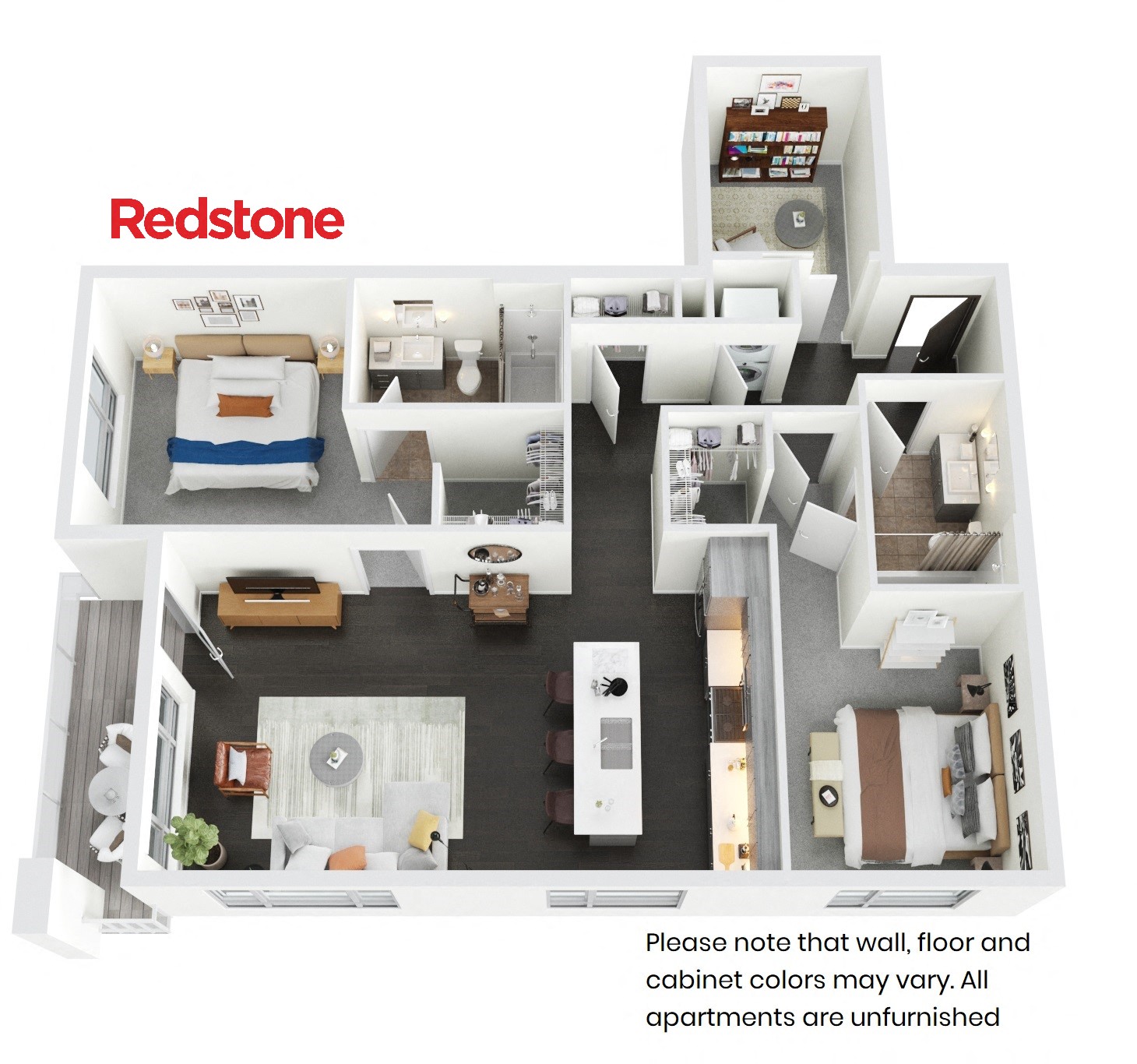 Floor Plan Apts 214, 314, 414, 514