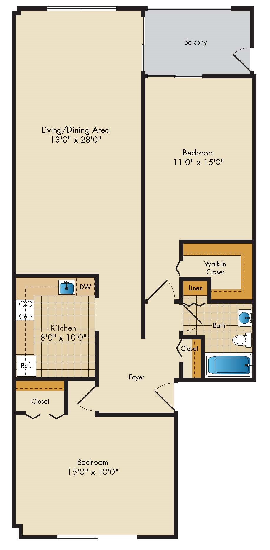 2 Bedroom 1 Bath 2 Bedroom 1 Bath