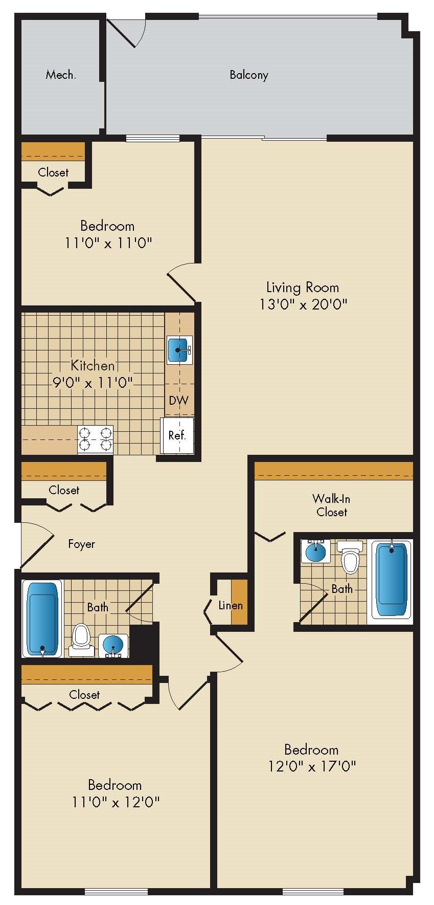 3 Bedroom 2 Bath 3 Bedroom 2 Bath