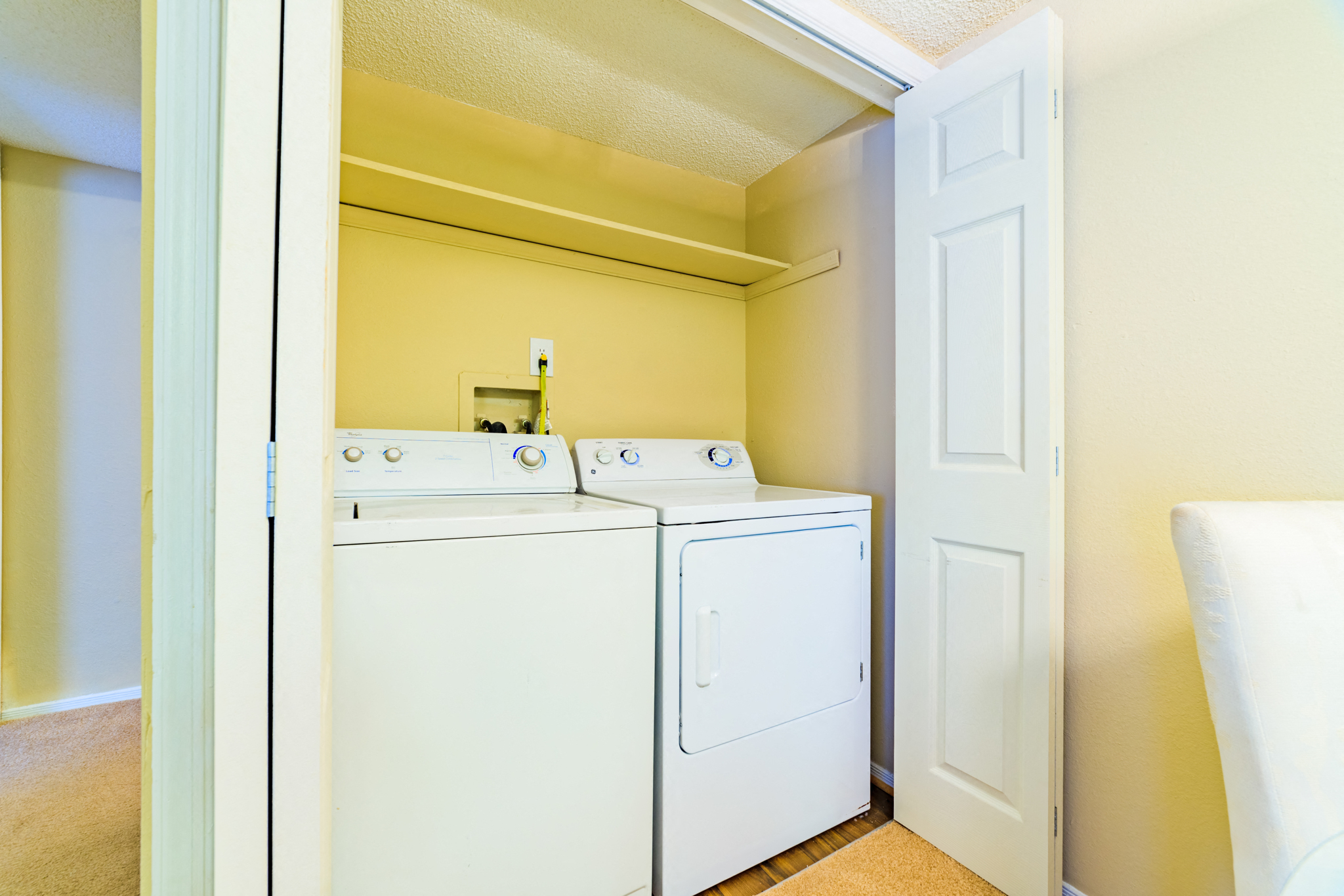 Forest Lake At Oyster Pointe Apartments Washer and Dryer In A Closet