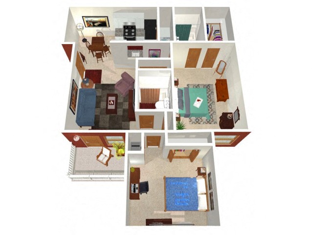 Forest Ridge 2 Bedroom Briarwood Floor Plan