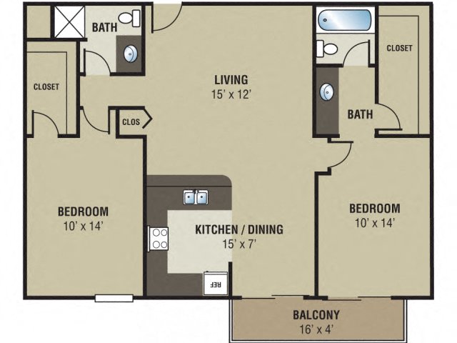 Georgetown Park Apartments Andover II Floor Plan