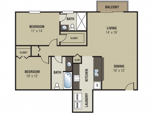 Georgetown Park Apartments Arlington Floor Plan